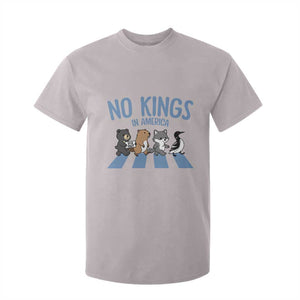 Funny Political No Kings In America T Shirt For Kid Gift For Animal Lovers TS12 Ice Gray Print Your Wear