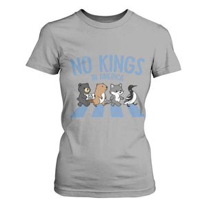 Funny Political No Kings In America T Shirt For Women Gift For Animal Lovers TS12 Sport Gray Print Your Wear