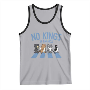 Funny Political No Kings In America Tank Top Gift For Animal Lovers TS12 Athletic Heather Black Print Your Wear