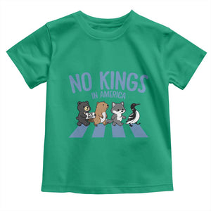Funny Political No Kings In America Toddler T Shirt Gift For Animal Lovers TS12 Irish Green Print Your Wear