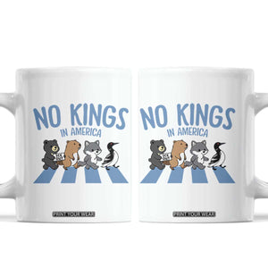 Funny Political No Kings In America Coffee Mug Gift For Animal Lovers TS12 White Print Your Wear