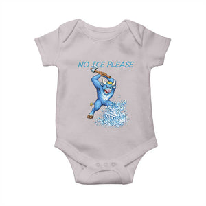 No Ice Please Baby Onesie Funny Babe The Blue Ox Minnesota Folklore TS12 Ice Gray Print Your Wear