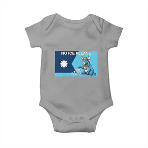 Funny Political Folklore Babe The Blue Ox Baby Onesie No Ice Please TS12 Sport Gray Print Your Wear