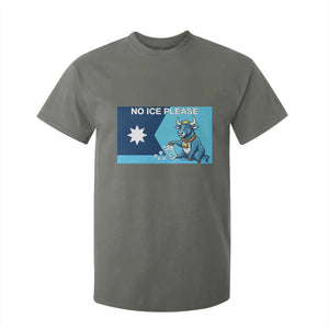 Funny Political Folklore Babe The Blue Ox T Shirt For Kid No Ice Please TS12 Military Green Print Your Wear