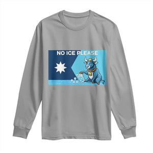 Funny Political Folklore Babe The Blue Ox Long Sleeve Shirt No Ice Please TS12 Sport Gray Print Your Wear