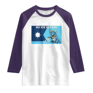 Funny Political Folklore Babe The Blue Ox Raglan Shirt No Ice Please TS12 White Purple Print Your Wear
