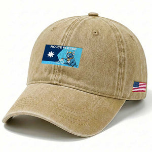 Funny Political Folklore Babe The Blue Ox Washed Cotton Baseball Cap No Ice Please TS12 Print Your Wear