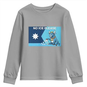 Funny Political Folklore Babe The Blue Ox Youth Sweatshirt No Ice Please TS12 Sport Gray Print Your Wear