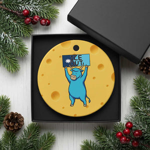 Funny Minnesota Folklore Babe The Blue Ox Ceramic Ornament Ice Out TS12 1pc Yellow Cheese Print Your Wear