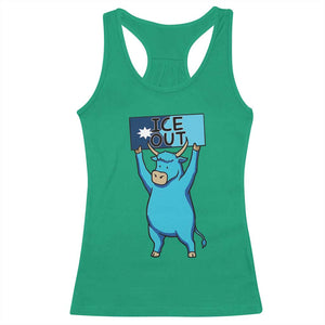 Funny Minnesota Folklore Babe The Blue Ox Racerback Tank Top Ice Out TS12 Irish Green Print Your Wear