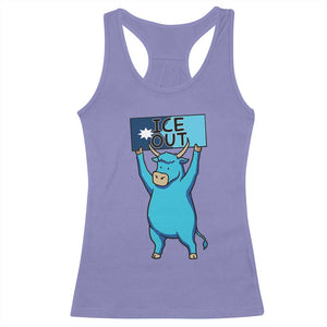 Funny Minnesota Folklore Babe The Blue Ox Racerback Tank Top Ice Out TS12 Violet Print Your Wear