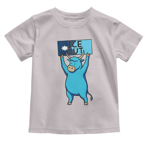 Funny Minnesota Folklore Babe The Blue Ox Toddler T Shirt Ice Out TS12 Ice Gray Print Your Wear