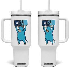 Funny Minnesota Folklore Babe The Blue Ox Tumbler With Handle Ice Out TS12 One Size: 40 oz White Print Your Wear