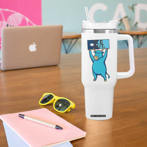 Funny Minnesota Folklore Babe The Blue Ox Tumbler With Handle Ice Out TS12 Print Your Wear
