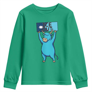 Funny Minnesota Folklore Babe The Blue Ox Youth Sweatshirt Ice Out TS12 Irish Green Print Your Wear