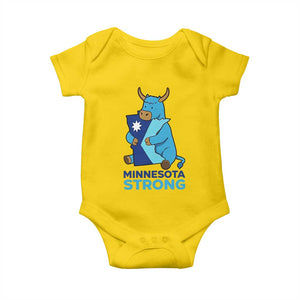Minnesota Strong Baby Onesie Blue Ox Midwest Folklore Heritage TS12 Daisy Print Your Wear
