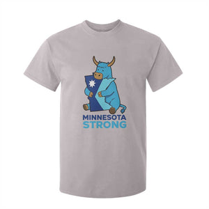 Minnesota Strong T Shirt For Kid Blue Ox Midwest Folklore Heritage TS12 Ice Gray Print Your Wear