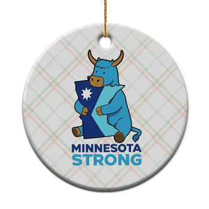Minnesota Strong Ceramic Ornament Blue Ox Midwest Folklore Heritage TS12 1pc Christmas Plaid Print Your Wear
