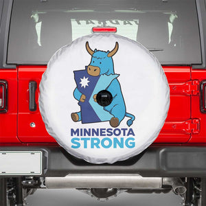 Minnesota Strong Spare Tire Cover Blue Ox Midwest Folklore Heritage TS12 White Print Your Wear