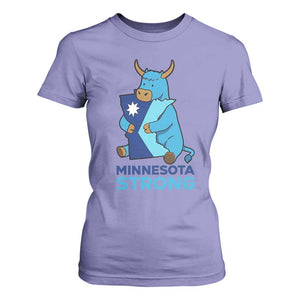 Minnesota Strong T Shirt For Women Blue Ox Midwest Folklore Heritage TS12 Violet Print Your Wear
