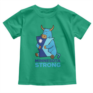 Minnesota Strong Toddler T Shirt - Blue Ox Midwest Folklore Heritage Kids Tee TS12 Irish Green Print Your Wear