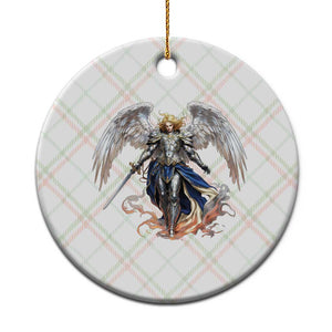 Archangel Saint Michael Warrior Ceramic Ornament Catholic Protection Gift TS12 1pc Christmas Plaid Print Your Wear