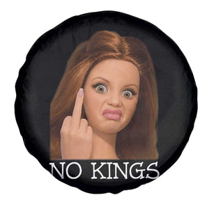 No Kings Spare Tire Cover Funny Disgusted Doll Face Meme TS12 Print Your Wear