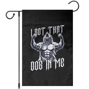 Funny Alpha Wolf Meme Garden Flag I Got That Dog In Me TS12 Black Print Your Wear