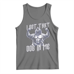 Funny Alpha Wolf Meme Tank Top I Got That Dog In Me TS12 Black Heather Print Your Wear