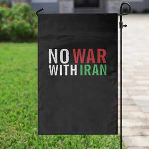 No War With Iran Garden Flag Anti War Protest Apparel Gift TS12 Print Your Wear
