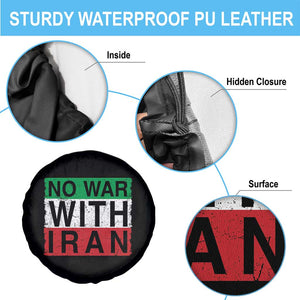 No War With Iran Spare Tire Cover Solidarity With Iranian People Peace TS12 Print Your Wear
