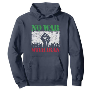 No War With Iran Hoodie Free Iran Peace Seeker Gift TS12 Navy Print Your Wear