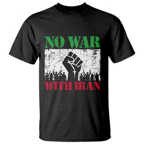 No War With Iran T Shirt Free Iran Peace Seeker Gift TS12 Black Print Your Wear