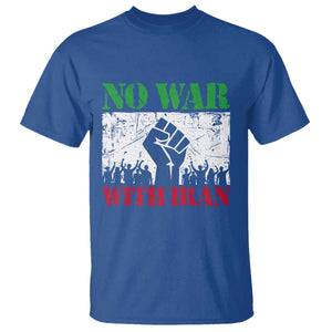 No War With Iran T Shirt Free Iran Peace Seeker Gift TS12 Royal Blue Print Your Wear