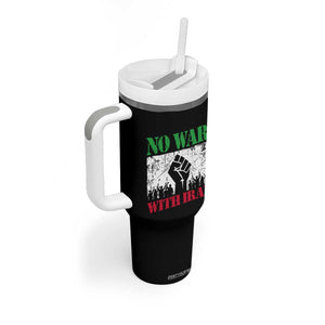 No War With Iran Tumbler With Handle Free Iran Peace Seeker Gift TS12 Print Your Wear