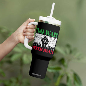 No War With Iran Tumbler With Handle Free Iran Peace Seeker Gift TS12 Print Your Wear