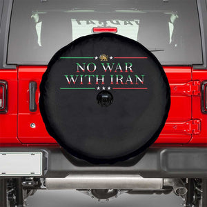 No War With Iran Peace Statement Gift Spare Tire Cover TS12 Black Print Your Wear