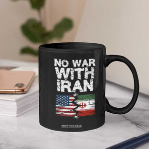 No War With Iran Coffee Mug Support Iranian People Peace TS12 Print Your Wear