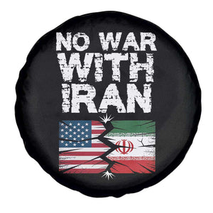 No War With Iran Spare Tire Cover Support Iranian People Peace TS12 Print Your Wear
