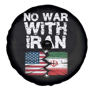 No War With Iran Spare Tire Cover Support Iranian People Peace TS12 Print Your Wear