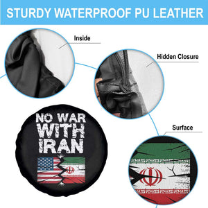 No War With Iran Spare Tire Cover Support Iranian People Peace TS12 Print Your Wear