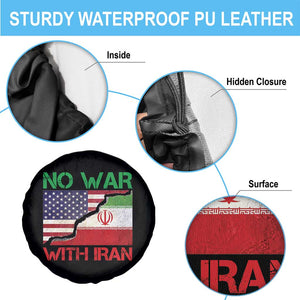 No War With Iran Spare Tire Cover Middle East Freedom TS12 Print Your Wear