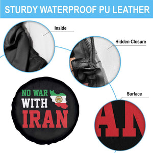 No War With Iran Spare Tire Cover Iran Freedom Protest TS12 Print Your Wear