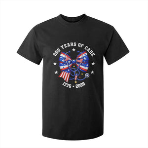 Nurse 250 Years Of Care T Shirt For Kid Patriotic American Nurse Gift TS12 Black Print Your Wear