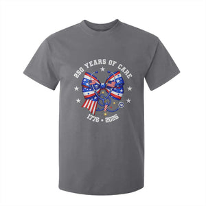 Nurse 250 Years Of Care T Shirt For Kid Patriotic American Nurse Gift TS12 Charcoal Print Your Wear