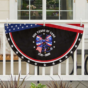 Nurse 250 Years Of Care Patriotic Fan Flag American Nurse Gift
