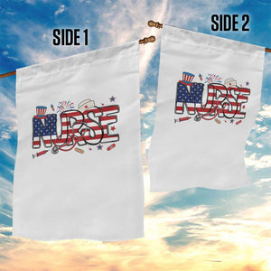 USA 250 Proud American Nurse Garden Flag Patriotic Healthcare Hero TS12 Print Your Wear