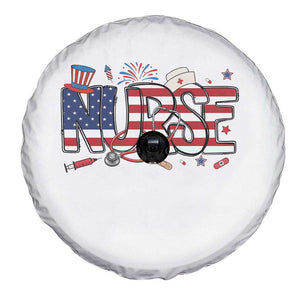 USA 250 Proud American Nurse Spare Tire Cover Patriotic Healthcare Hero TS12 Print Your Wear