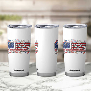 USA 250 Proud American Nurse Tumbler Cup Patriotic Healthcare Hero TS12 Print Your Wear