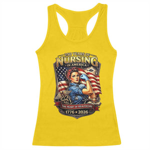 Patriotic Rosie Nurse Feminist Pride Racerback Tank Top 250 Years Of Nursing TS12 Daisy Print Your Wear
